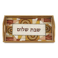 SHABBAT SHALOM RECTANGLE TRAY 18" x 12